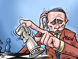 PUTIN  ASSAD by Emad Hajjaj