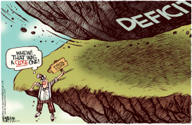 FISCAL CLIFF DEFICIT -  by Rick McKee