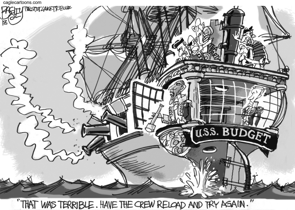  MUTINY ON THE BUDGET by Pat Bagley