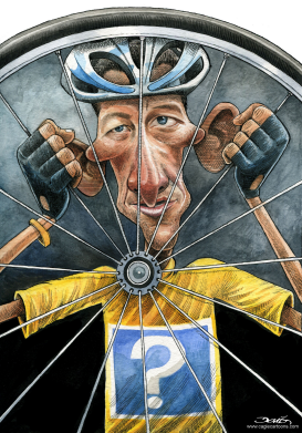 LANCE ARMSTRONG by Dario Castillejos