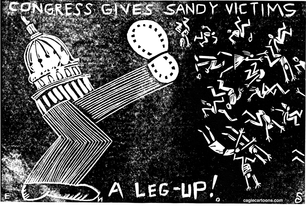  CONGRESS AND SANDY VICTIMS by Randall Enos