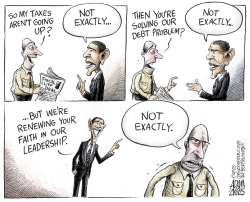 FISCAL CLIFF LEADERSHIP by Adam Zyglis