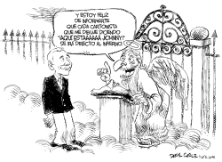 JOHNNY CARSON EN EL CIELO by Daryl Cagle