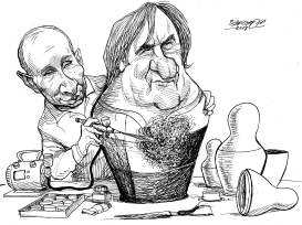 GERARD DEPARDIEU GRANTED CITIZENSHIP IN RUSSIA by Petar Pismestrovic