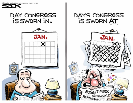 NEW CONGRESS SWORN IN by Steve Sack