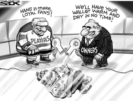 WELCOME BACK NHL FANS by Steve Sack