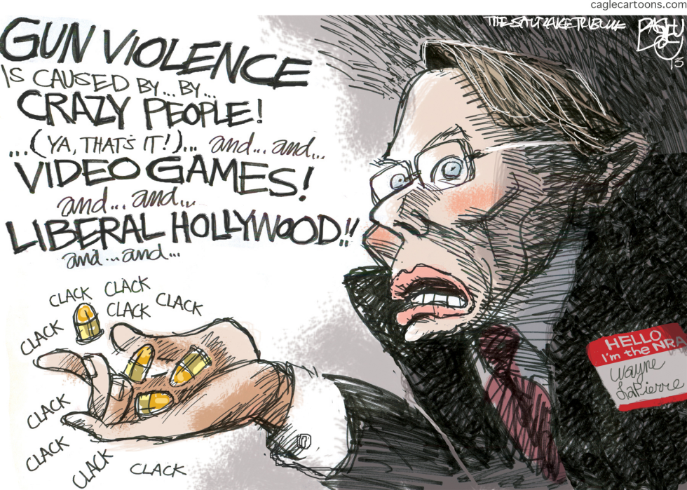  BULLETS OVER BEDLAM by Pat Bagley