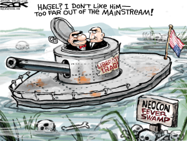 HAGEL VS NEOCONS  by Steve Sack