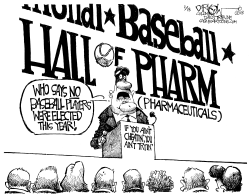 BASEBALL HALL OF PHARM by John Darkow