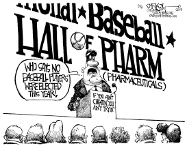 BASEBALL HALL OF PHARM by John Darkow