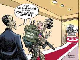 CHUCK HAGEL'S BATTLE by Paresh Nath