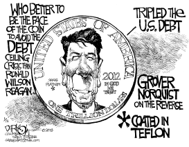 TRILLION DOLLAR COIN by John Darkow