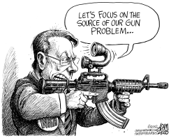 NRA CEO LAPIERRE by Adam Zyglis