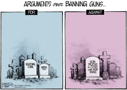 GUN BANS by Nate Beeler