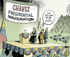 CHáVEZ IS MISSING by Patrick Chappatte