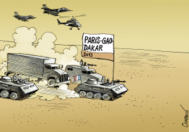 FRENCH INTERVENTION IN MALI by Patrick Chappatte