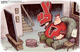 FALCONS FANS by Rick McKee