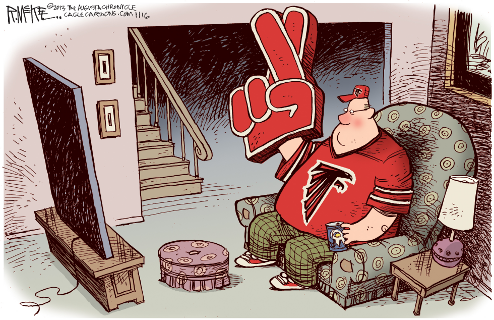  FALCONS FANS by Rick McKee