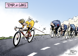 TOUR DE LANCE by Nate Beeler