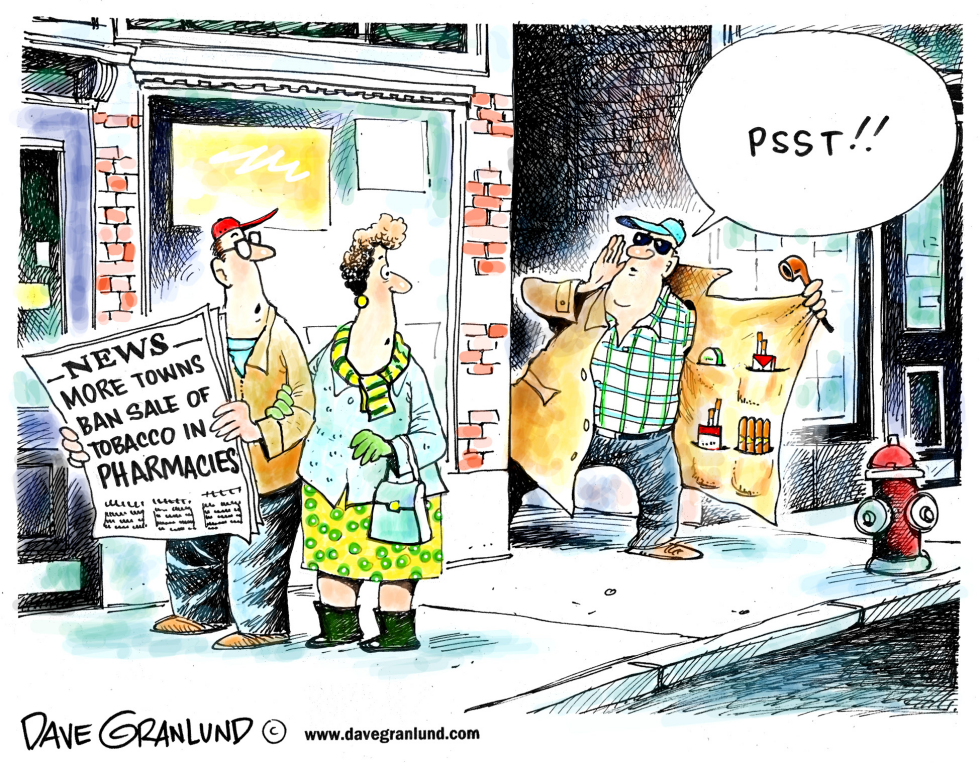  PHARMACY TOBACCO SALES by Dave Granlund