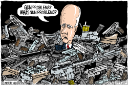 LOCAL-CA JERRY BROWN GUN DENIAL by Wolverton