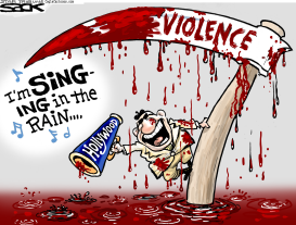 HOLLYWOOD VIOLENCE  by Steve Sack