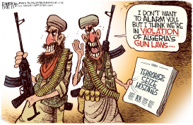 ALGERIA'S GUN LAWS by Rick McKee