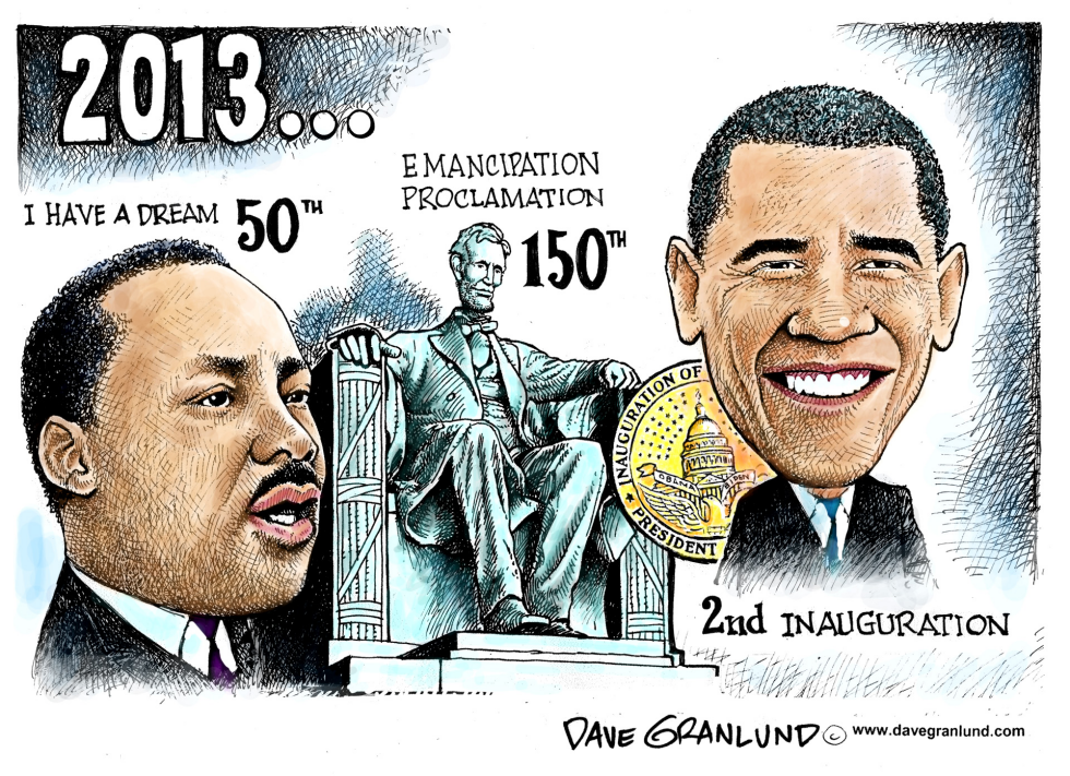  OBAMA 2ND INAUGURATION by Dave Granlund