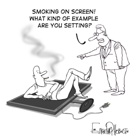 SMOKING ON SCREEN by Sergei Elkin