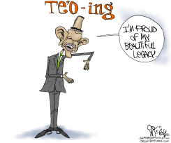 OBAMA TE'O-ING by Gary McCoy