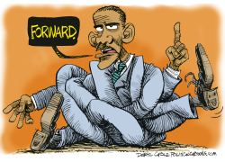 OBAMA FORWARD KNOT by Daryl Cagle