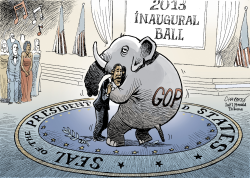 INAUGURAL BALL by Patrick Chappatte