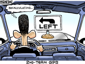 OBAMA 2ND TERM DIRECTION by Steve Sack