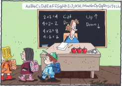 GUNS IN THE CLASSROOM by Bob Englehart