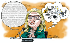 HILLARY CLINTONS TESTIMONY by Daryl Cagle