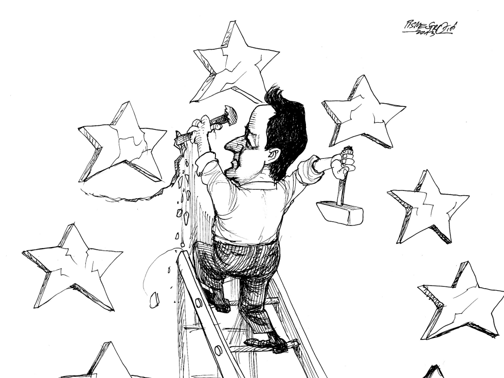  DAVID CAMERON AT WORK by Petar Pismestrovic