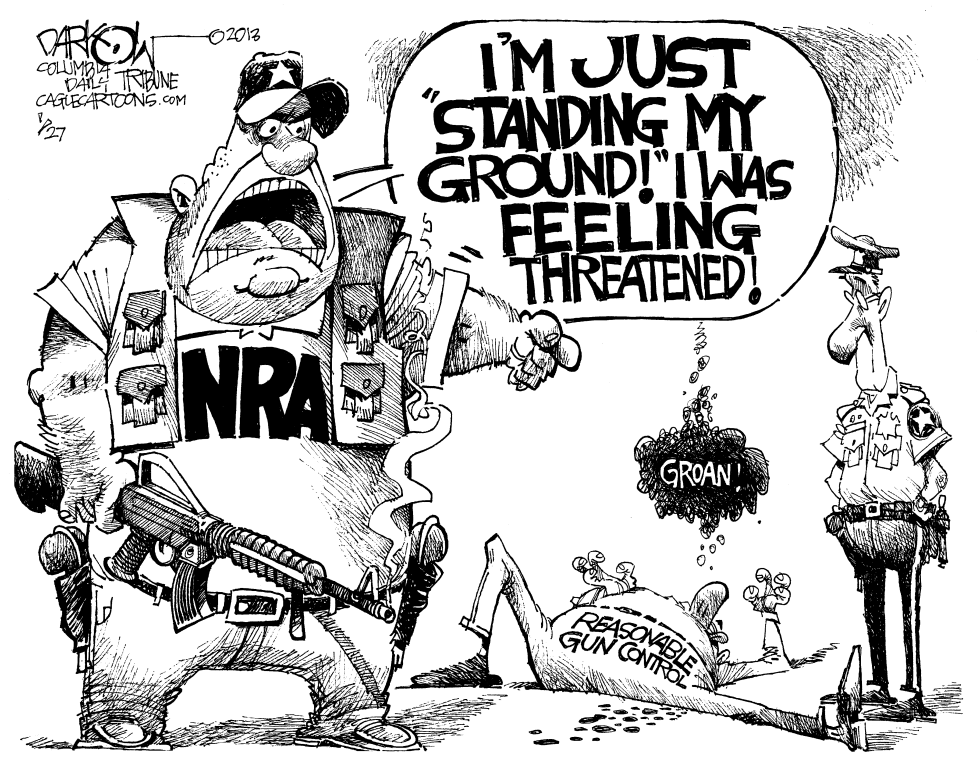  NRA STANDS ITS GROUND by John Darkow