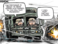 WOMEN ALREADY IN COMBAT  by Steve Sack