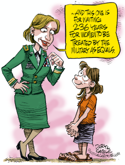 WOMEN IN COMBAT by Daryl Cagle