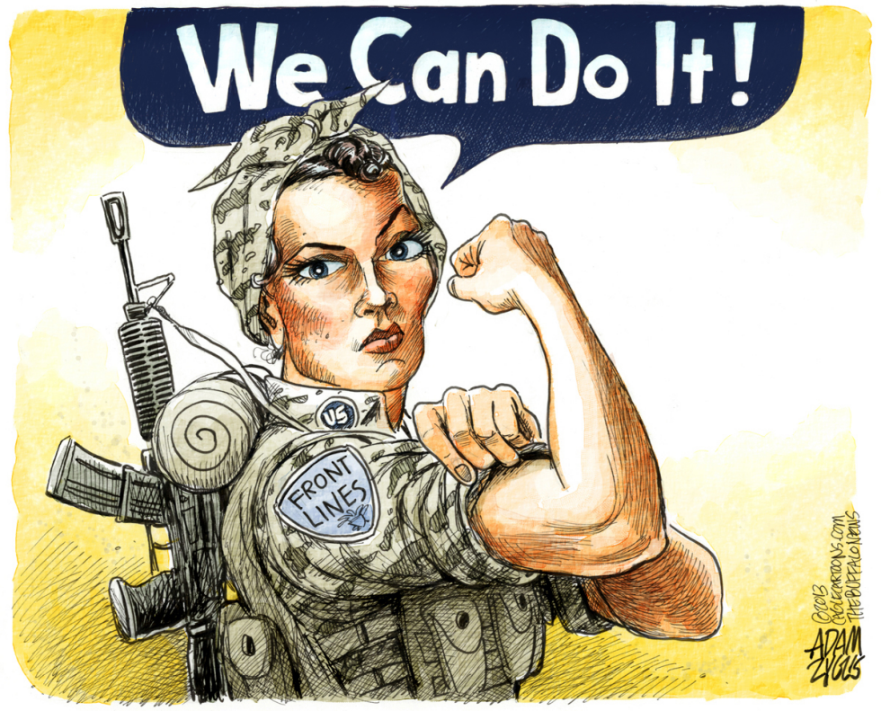  WOMEN IN THE MILITARY by Adam Zyglis