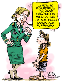 MUJERES EN COMBATE  by Daryl Cagle