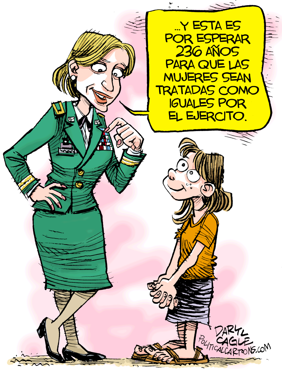  MUJERES EN COMBATE  by Daryl Cagle