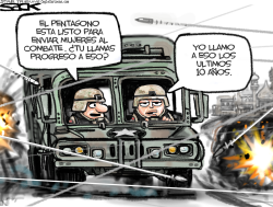 LAS MUJERES YA PRESENTES EN EL COMBATE  by Steve Sack