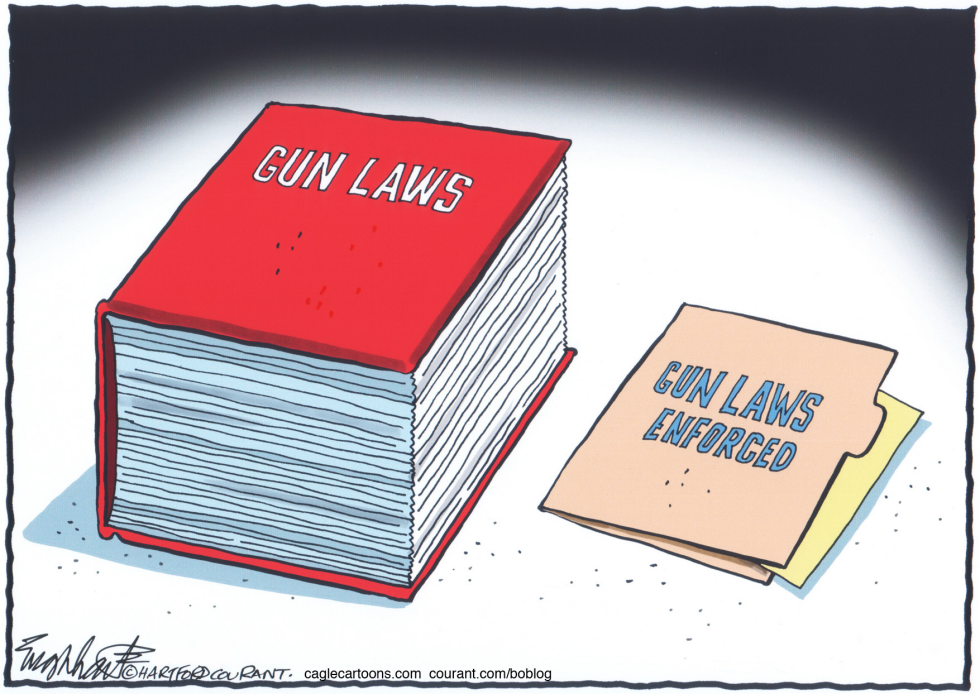  GUN LAWS by Bob Englehart