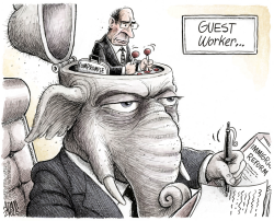 GOP GUEST WORKER by Adam Zyglis