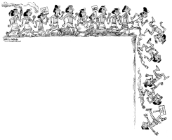 EGYPTIAN LEMMINGS  by Daryl Cagle