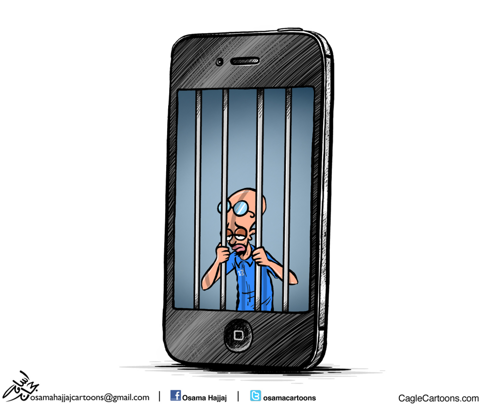  CELLPHONE PRISON by Osama Hajjaj