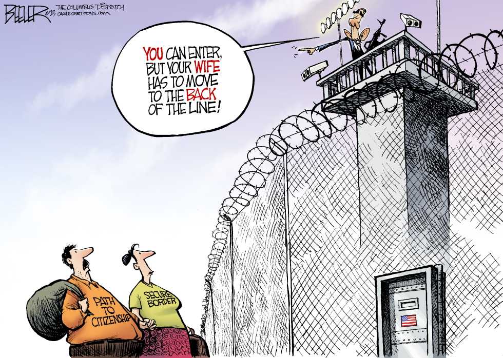  ENFORCING THE BORDER by Nate Beeler