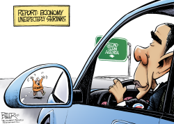 ECONOMIC SHRINKAGE by Nate Beeler