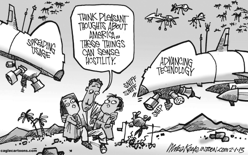  DRONE WARFARE AMENDED by Mike Keefe